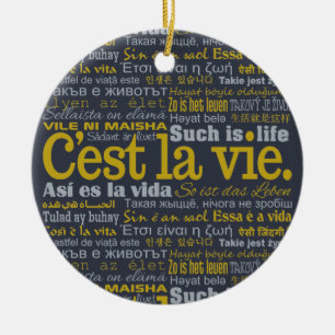 Ornamentos personalizados de C'est La Vie