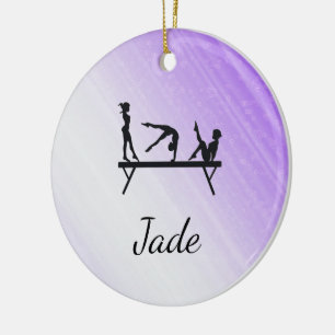 ORNAMENTOS PERSONALIZADOS DE GIMNASIA PURPLE