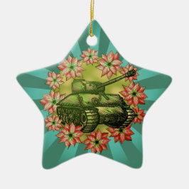Ornamentos personalizados de Navidades de tanques