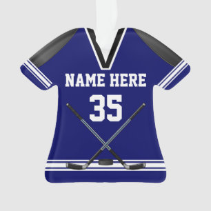Ornamentos personalizados del hockey, jersey