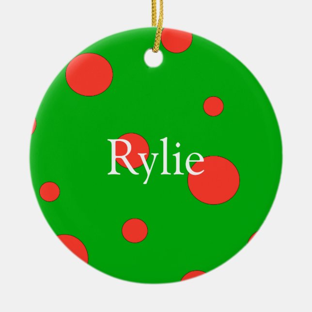 Ornamentos personalizados del navidad (Frente)