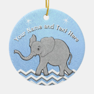 Ornamentos personalizados del navidad del elefante
