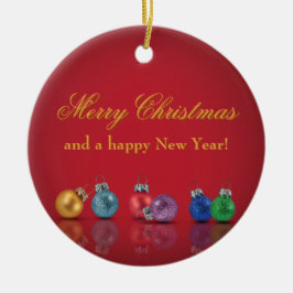 Ornamentos Purpurinas de Navidades coloridos - Orn