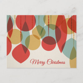 Ornamentos retro simplificados de Feliz Navidad