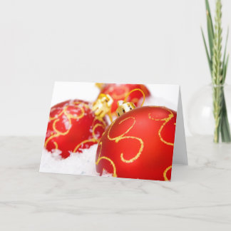 Ornamentos rojos del árbol de navidad