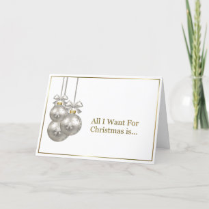 Ornamentos románticos del navidad de la plata de