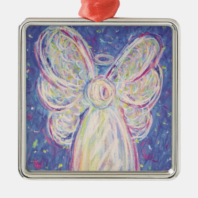 Ornamentos Starry Night Angel Art Holiday (Frente)