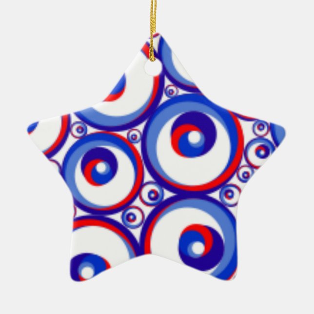 ORNAMENTOS TEMÁTICOS DEL 4 DE JULIO - ESTRELLAS (Frente)