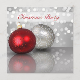 Ornamentos trémulos del navidad - invitación