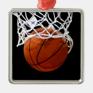 Ornamentos únicos de árbol de navidad de baloncest