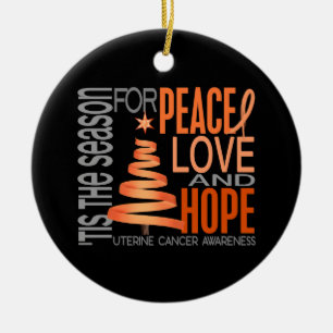 Ornamentos uterinos del navidad 1 del cáncer