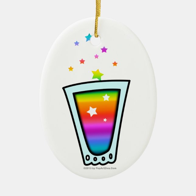 ORNAMENTOS - VASO DE MEDIDA DEL ARCO IRIS (Frente)