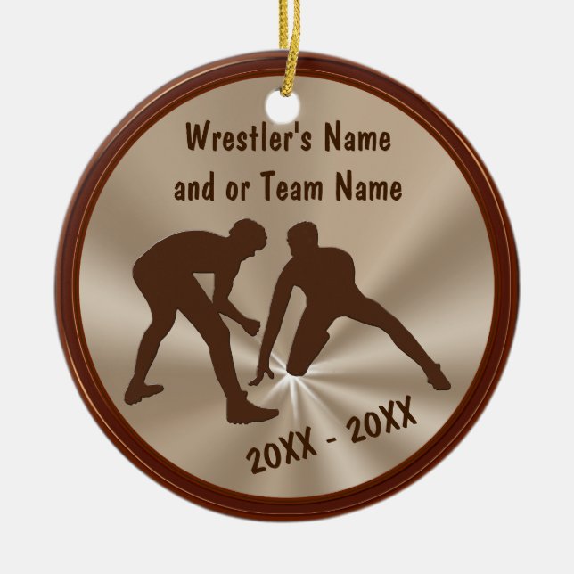 Ornamentos y regalos de lucha personalizados del (Frente)