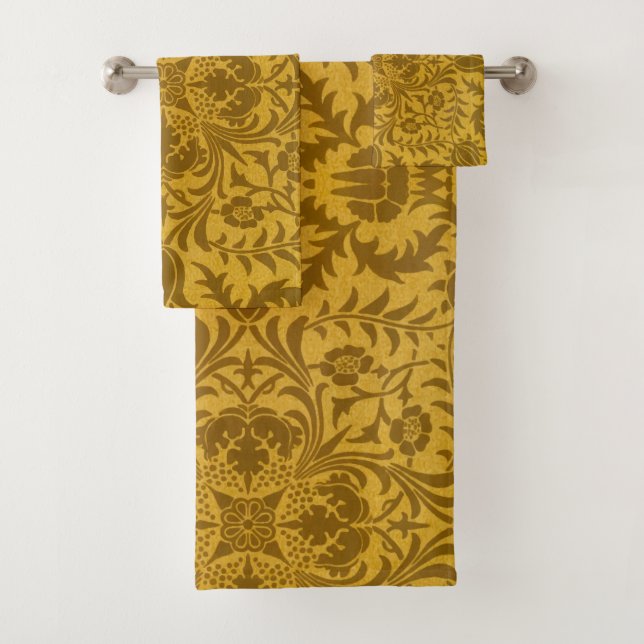 Ornate gold floral pattern with symmetrical (In situ)