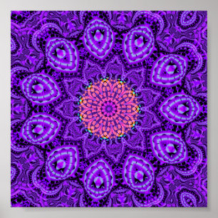 Ornate Morple Flower Vibraciones Kaleidoscope Arte