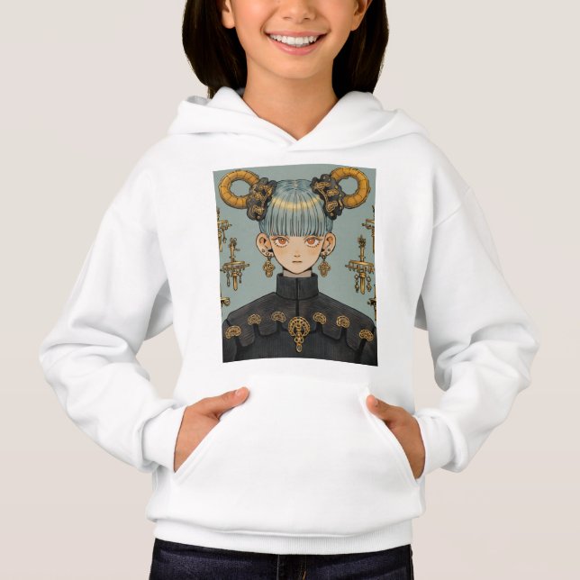 Ornate Steampunk Fantasy Anime Chica (Anverso)