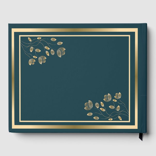 Ornato Dorado - Libro de invitados de boda (Reverso )