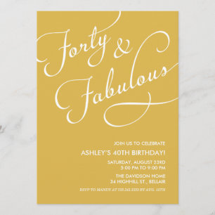 Oro 40 e invitaciones fabulosas