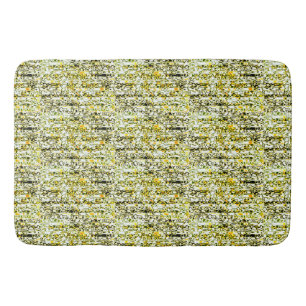 Oro amarillo y queso negro Imprimir alfombra de ba
