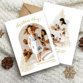 Oro Árbol de Navidad Dos Foto 2022