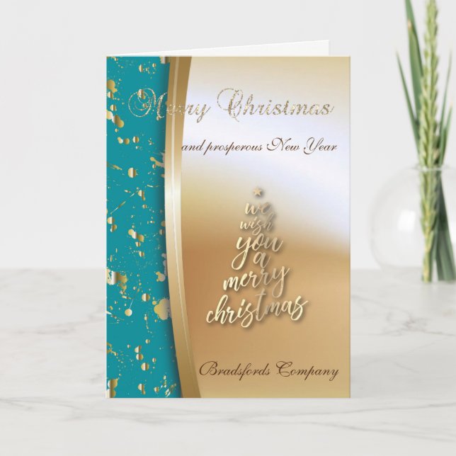 Oro Árbol, Te Deseamos Una Feliz Navidad (Anverso)