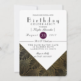 Oro Art Deco de los años 20 | Invitación a la fies