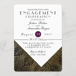 Oro Art Deco de los años 20 | Invitación de la Par