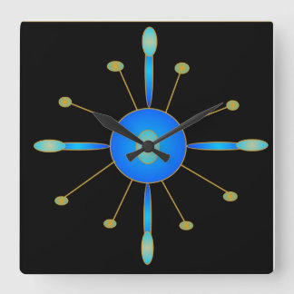 Oro azul del Aqua/del art déco > relojes creativos