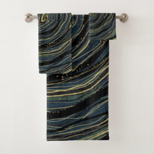 Oro Azul Remolino Glam Arte