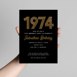 Oro blanco negro 1974 Invitación a los 50 años