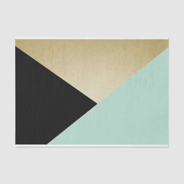Oro bonito, negro y papel seda de la menta 10lb (Anverso)