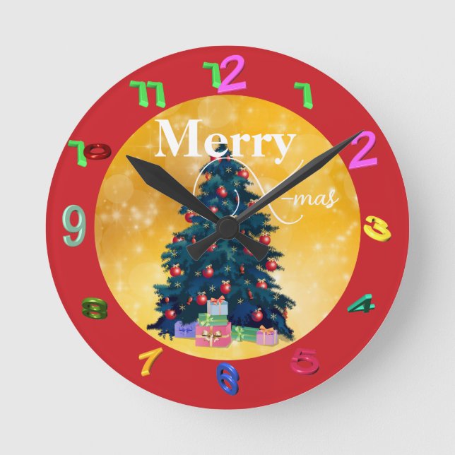 Oro con reloj de pared X-mas (Anverso)