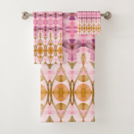 Oro de ciruela rosa y verde oliva