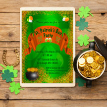 Oro de la invitación a San Patricio