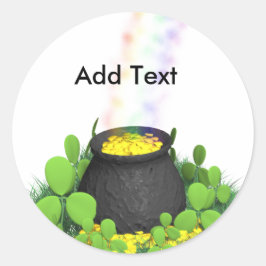 Oro de los Pegatinas de Patty Saint Patty