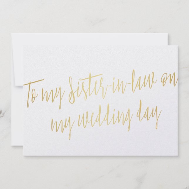 Oro de moda "A mi cuñada el día de mi boda" (Anverso)