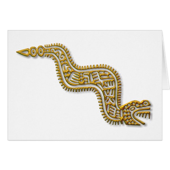 Oro de serpiente maya (Anverso (Horizontal))
