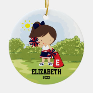 Oro del negro del ornamento del navidad del chica