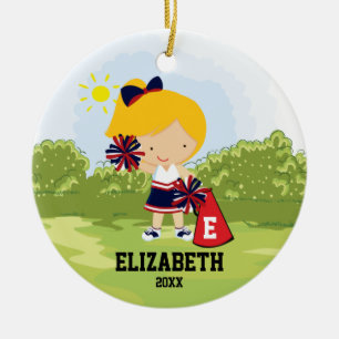 Oro del negro del ornamento del navidad del chica