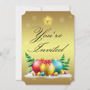 Oro dental, su Personalizado invitaciones de 5" x 