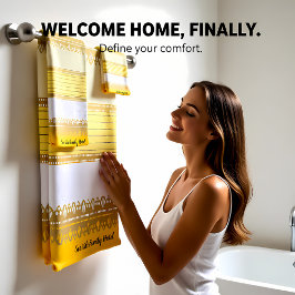 Oro elegante con franja amarilla y blanca