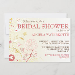 Oro elegante lamentable y invitación nupcial