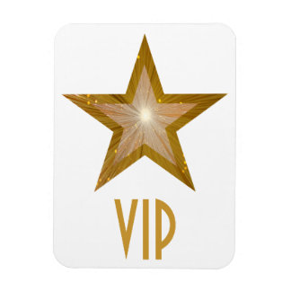 "Oro" Estrella 'VIP' imán flexible blanco