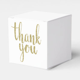 Oro gracias cajas de favores, purpurina