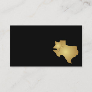Oro metálico de la tarjeta de visita del estado d