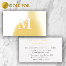 Oro Metálico Dorado Luxuoso Profesional Monogramad