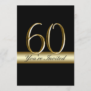 Oro Metalizado negro Imprimir invitaciones de cump