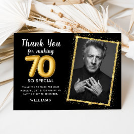 Oro Negro 70.ª Invitación a la foto de cumpleaños 