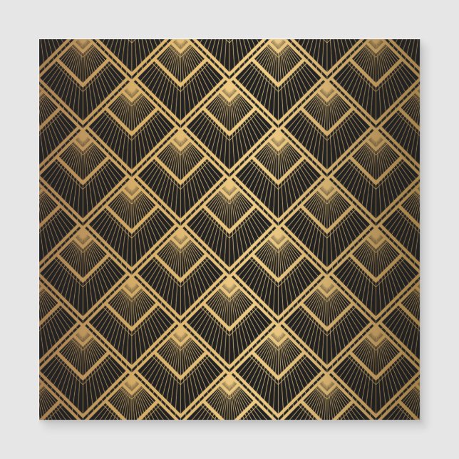 Oro negro Art Deco: geométrico (Anverso)