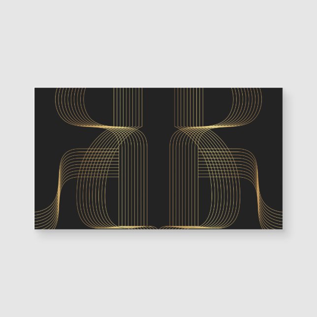 Oro, negro, elegante, fresco, único y moderno arte (Anverso)
